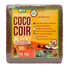 75 Litre Coco Coir Compost Block/Brick | Peat-Free Potting Media/Reptile Bedding