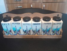 Spice Jars And Rack Vintage Made In Japan By Thames 1940's