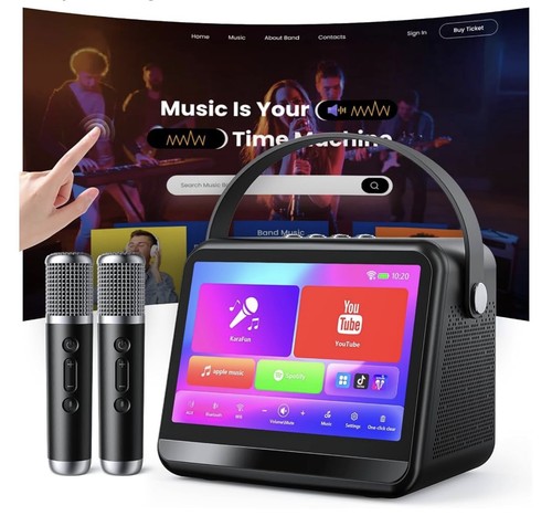 Portable touchscreen karaoke - touchscreen,