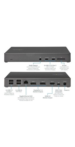 Startech type usb dock - type-c,