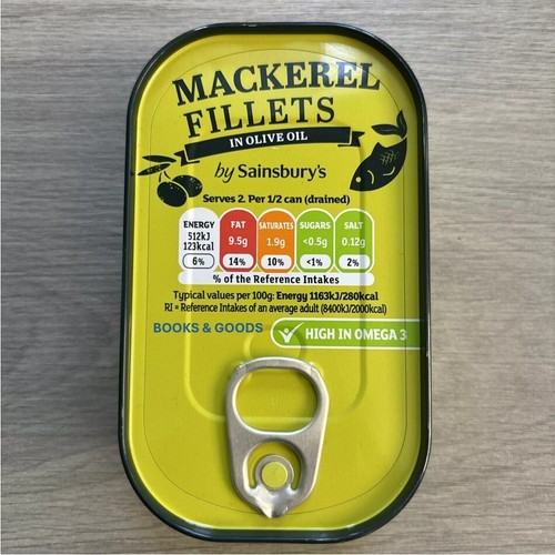 Sainsbury mackerel - 6x, sainsbury's