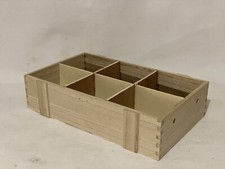 Wooden Large 6 Compartment Open Storage Tray Art Decoupage 36cm*21cm*9cm
