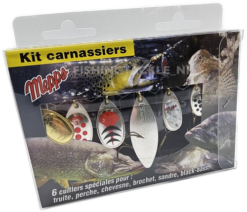 Mepps predator kit spinners - kit, 6