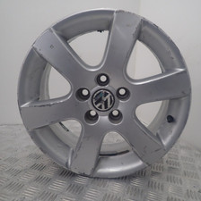 VOLKSWAGEN POLO 15'' SILVER ALLOY WHEEL RIM 6Q0601025R (Z45)