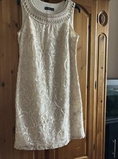 jessica howard dress 16 Cream/ Gold