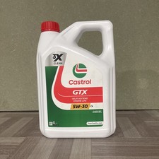 Castrol GTX 5W-30 5W30 C4 Fully Synthetic Car Engine Oil - 4 Litre