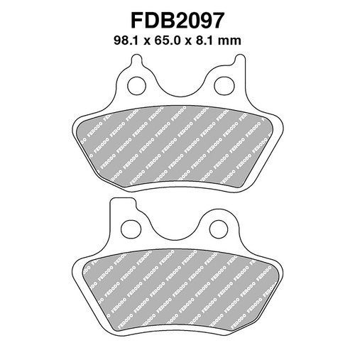 Pair ferodo brake pads - of,
