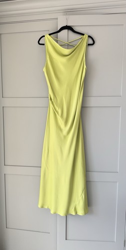 Topshop lime green drape neck - topshop,