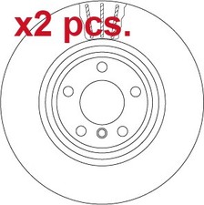 X2 PCS REAR BRAKE DISC ROTOS