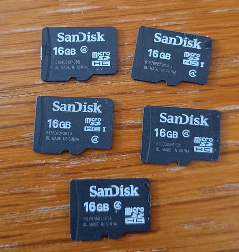 Sandisk 16gb class 4 sdhc - 5,