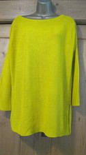 Zara Knit Yellow Oversize Long Jumper Size 10