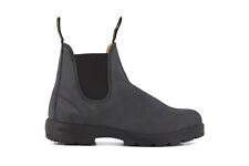 Blundstone 587 Rustic Black Leather Chelsea Ankle Classic Boots