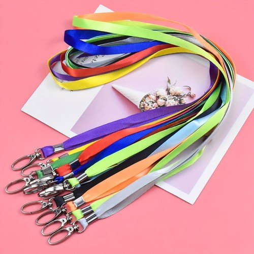 Plain lanyard neck strap metal - neck,