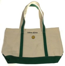 Idem Ditto Beige Green Tote