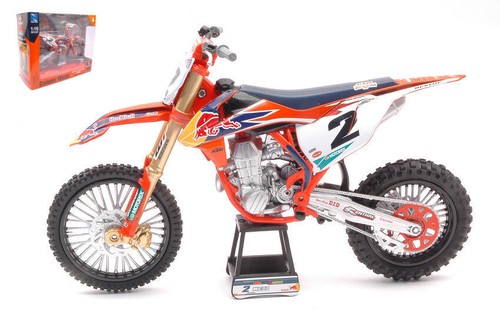 Scale motorcycle ktm red - 1:10,