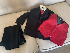 Boys 5 Piece Formal Occasion Suit Black 12 - 18 months