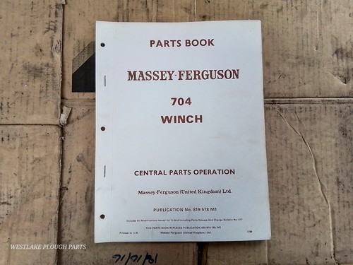 Massey ferguson parts manual - massey,