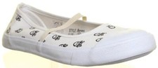 Womens Ladies Slip On Skull &