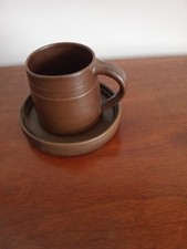Lakes Cornish Pottery Coffee Cup And Saucer