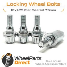 Chrome GEN2 12x1.25 Lock Bolts for Peugeot 5008 [Mk2] 17-22 on Original Wheels
