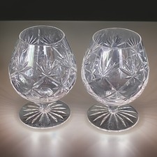 Pair of Vintage Brandy Crystal