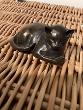 "Cat Sitting" - Genuine Bronze