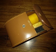 Shoe Shine Set On Leather Case Perfect Gift For Shiny Shoes Fans