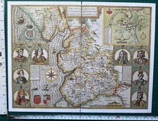 Old Antique Tudor map