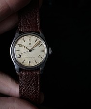 1951 Rolex ‘Super’ Oyster Royal ref 6044 super oyster crown Arabic arrow markers