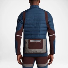 Nike Undercover Gyakusou Jacket Vest Mens Large Blue 800 Down Aero Loft 3M RARE