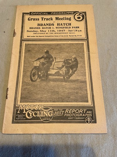 1947 motor cycle grass - cycle,