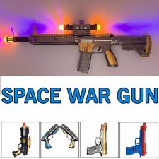Toy Gun Plastic Space War Pretend play Light Sound Vibrates Kids Xmas Party Gift