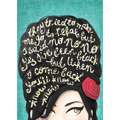 Amy winehouse rehab poster - amy,