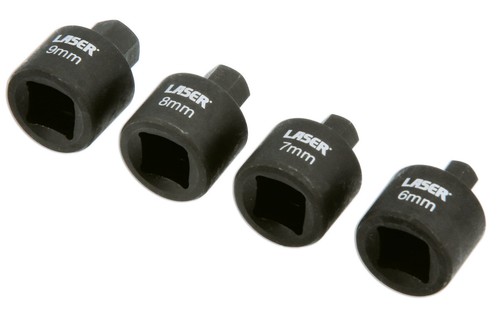 Laser 9153 stubby hex bit - hex,