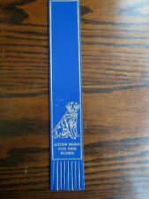 Leather BOOKMARK Guide Dogs For The Blind Charity Labrador Dog Blue Unused