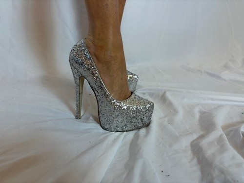 Sexy sparkly silver glitter - sexy,