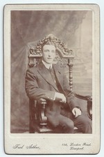 Cabinet card young man - cabinet,