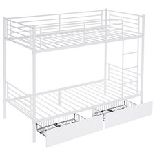 Metal Bunk Bed w/ 2 Storage