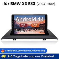 9" Car Stereo Android14 For BMW X3 E83 2004-2012 CarPlay GPS BT FM Radio SWC 32G