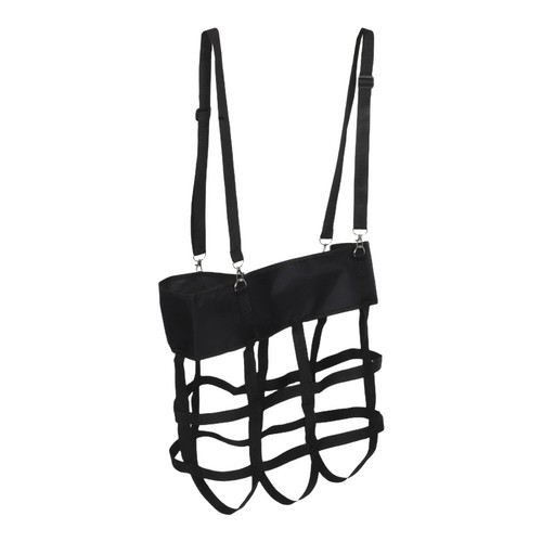 Hanging horse fan holder - horse, hay