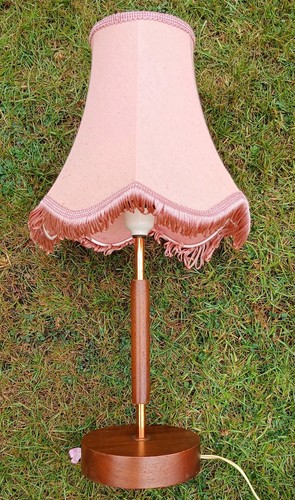 1970s shaped teak brass - teak, &