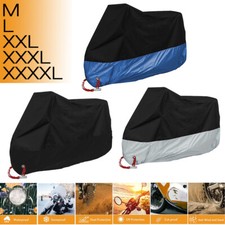 Large Heavy Duty Waterproof Motorcycle Cover Moped Bike Motorbike Rain Protector
