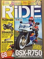 Ride Magazine - May 2004 - GSX-R750, ZX-7R, YZF750, 748, ZXR1200R, CBX1000