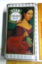 Star olive oil can 3L vintage