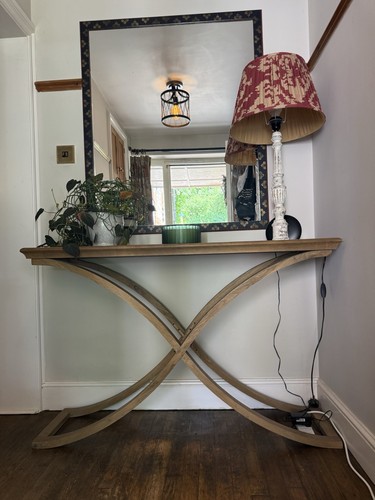 Large oka console table - console,