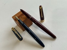 2 X Parker 17 Lady Burgundy Fountain Pen + Another Parker 14K Gold Nib