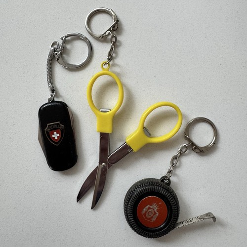 Vintage keyrings novelty tool - keyrings,