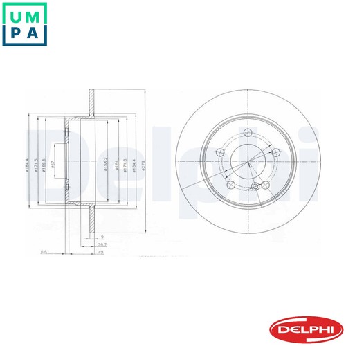 Brake disc bg4152 - disc, for