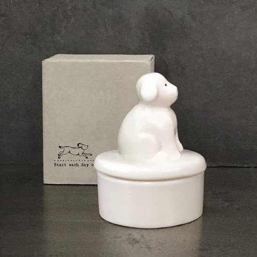 East india porcelain dog - east,