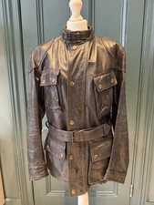 Belstaff Panther 1966 Gold Label Leather Jacket L + Liner, Hanger & Bag RARE